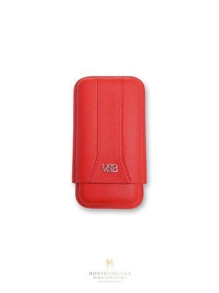 VSB London Red Leather Pouch VSB Red Leather Cigar Case